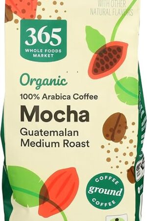 365 by Whole Foods Market, Organic Mocha Ground Coffee, 12 Ounce
