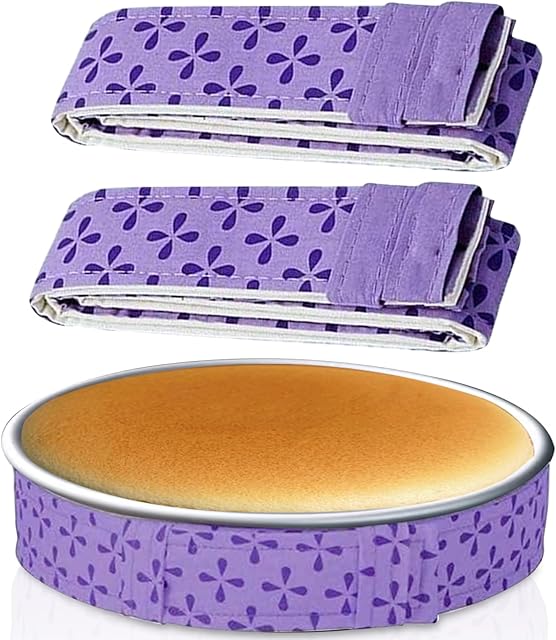 Baking Strips, 2 Pcs Absorbent Thick Cotton Cake Pan Dampen Strips for Kitchen Bakery Restaurant