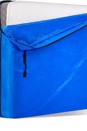 AlexHome Mattress Bag for Moving and Storage,Heavy Duty Tarp Reusable Mattress Storage Bag,Easy Carrier Mattress Moving Cover (King Size)