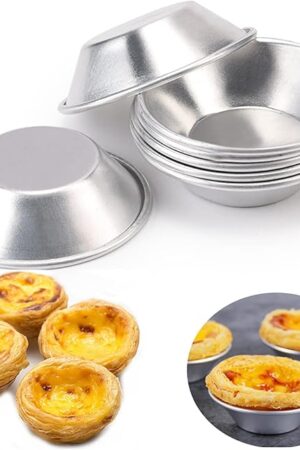 25 Pack-Egg Tart Mold,Mini Pie Muffin Cupcake Pans Egg Tart Bakeware Non-Stick Baking Cups
