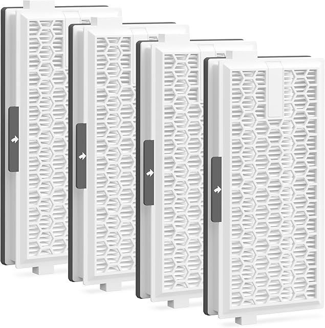 4 Packs HEPA Replacement Filters Compatible with Miele AirClean SF-HA 50 Filter for Vacuum Model S4, S5, S6, S8, S8000, S8999, S6000, S6999, S5000, S5999, S4000, S4999, Complete C2 & C3