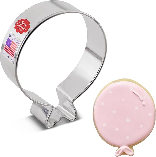 Balloon Cookie Cutter 3.25" Made in USA by Ann Clark
