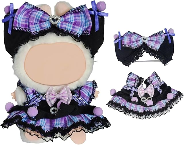 The 17 cm Doll Clothes Dress Set with Shoes and Bag Outfit Fashion Clothes for Stylish Doll Display Elegant Flower-Themed(NO Doll (Color 11, one Size)