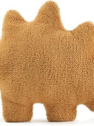 Dino Nugget Pillow Plush, Funny Chicken Nugget Plushie Birthday Gift, Dino Decorative Throw Pillow for Kids Room Decor, Dinosaur Stuffed Animal Idea Birthday Gift for Teens Kids and Adult