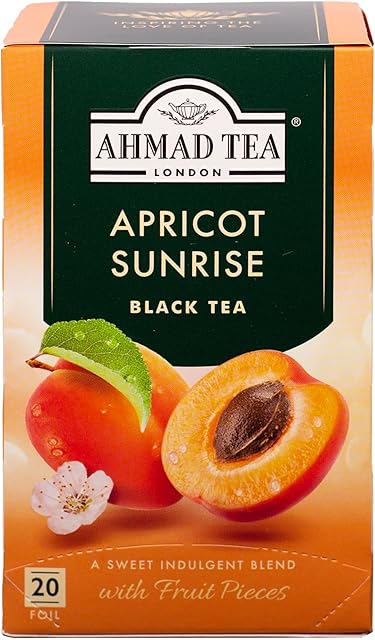 Ahmad Tea Apricot Sunrise , Tea Bags, 20-Count Boxes