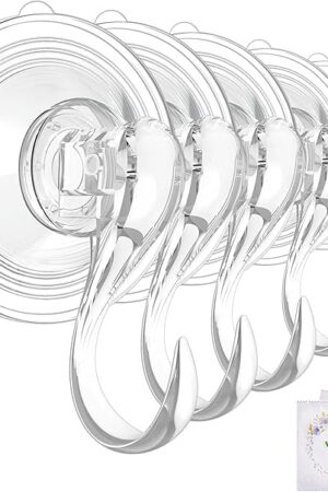 VIS'V Suction Cup Hooks Clear 5 Pcs