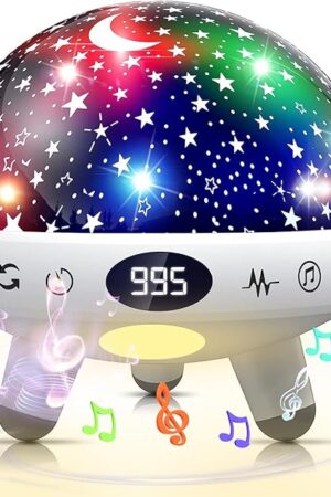 YACHANCE Kids Sound Machine with Night Light Projector,29 Soothing Sounds Baby Night Light Star Projector for Kids Room,White Noise Machine for Baby Sleeping Soother,Nursery Lamp,Bedroom Decor