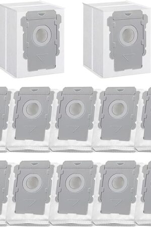 12 Pack Vacuum Bags Compatible with iRobot Roomba i3+, i4+, i5+, i6+, i7+, i8+, j5+, j6+, j7+, j8+, j9+, s9+, Replacement Dirt Disposal Bags for Roomba Clean Base Models, Leak-Proof Design
