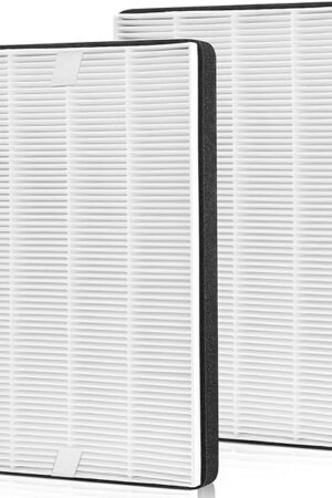 2 Packs F2 A2 H13 True HEPA Filter Replacement Compatible with 3M Filtrete Room Air Purifier Models FAP-C02WA-G2 FAP-C03BA-G2 FAP-T03BA-G2 FAP-SCO2N FAP-CO2-A2 FAP-CO3-A2 FAP-TO3-A2