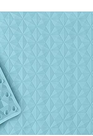 WRISIN Non Slip Bathtub Mat for Bath Tub Shower - Natural Rubber Mat with 241 Suction Cups - Soft Bathroom Safety Mat - Unique Diamond Pattern - Fatigue Relief - Machine Washable - 16 × 28 Inch