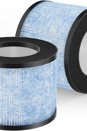2 Pack MA-01CW Replacement Filter, Compatible with Miko Ibuki Air Purifier C102, H13 True HEPA