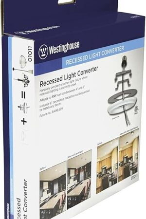 Westinghouse 0101100 Recessed Light Converter, 1, Finished White