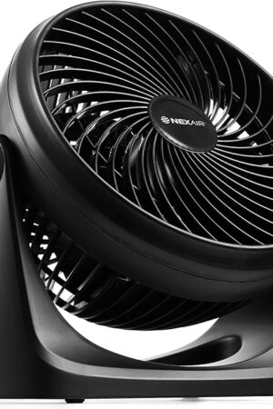 7" Air Circulator Portable Turbo Fan, 3 Speed Adjustable Desk fan Powers Cool Air-Waves Up To 25ft, Quiet Operating Fan For Bedroom, Made Of Durable Material, Great For Office & Living Room
