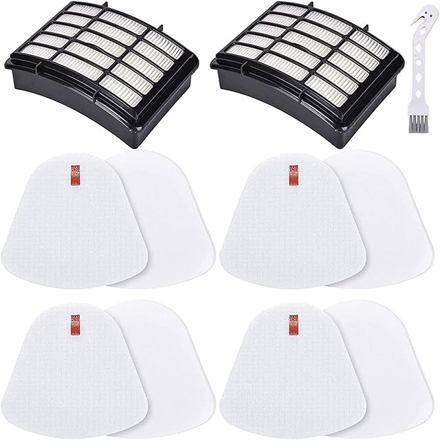 2 Hepa + 4 Foam & Felt Filters for Shark CU510 CU512 Lift-Away XL Upright Vacuum Accessories (2+4 filter)
