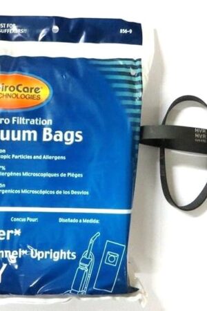 EnviroCare Replacement Micro Filtration Vacuum Cleaner Dust Bags Designed to Fit Hoover Windtunnel Upright Type Y 9 pack and 2 Belts