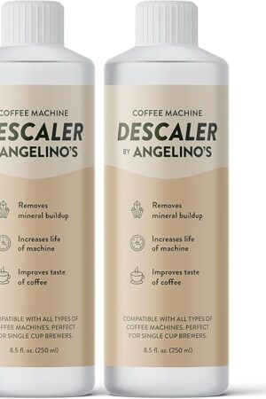 Descaling Solution (4 Uses) - Universal Coffee Descaler for Keurig Coffee Machines, Effective Keurig Descaling Solution & Nespresso Descaling Solution - Works w/Breville, Delonghi, Keurig & Nespresso