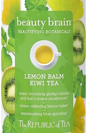 The Republic of Tea Beautifying Botanicals Beauty Brain Herbal Tea | 36 Tea Bags
