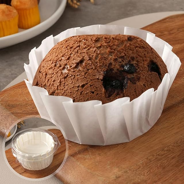 50pcs 4 Inch Basques Cake Paper Disposable Parchment Liners Muffin Wrappers Oil Paper for Cheesecake, Cupcake, Cake Pan, Oven, Air Fryer, Baking Tools