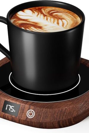 Coffee Mug Warmer - Coffee Cup Warmer for Desk Auto Shut Off, Smart Electric Candle Warmer Beverage Warmer for Coffee, Tea, Water, Milk and Coco, 5 Temperature Settings & 1-12H Timer