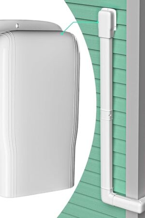 4" Width Wall Cover, Mini Split Line Set Cover Accessories for Mini Split Air Conditioners, Central AC and Heat Pumps