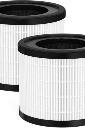 2-Pack H7120 Replacement Filter Compatible with Govee Purifier H7120, Part Number H7120101, 3-in-1 Filters
