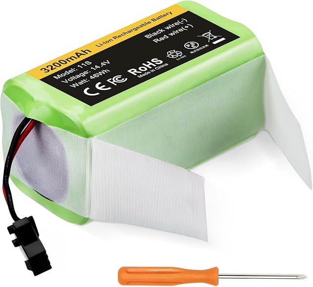 3.2Ah 14.4V Replacement for Eufy 11s Battery Li-ion Compatible with Ecovacs Deebot N79S DN622 Tesvor X500 Eufy RoboVac 11 30 15C 35C R500 RV750 Amarey A900 Goovi D380 iMartine C800