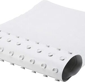 Bath Bliss Non Slip Shower Tub Bath Mat with Suction Cup Base, Machine Washable