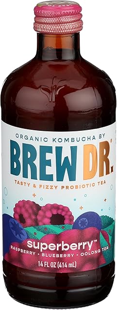 Brew Dr. Kombucha Superberry, 14 fl oz