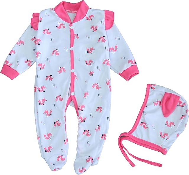 The Reborn Baby Dolls Clothes 20 inch Outfit Accessories Little Fox 2pcs Set for 17-22 Inch Reborn Doll Newborn Girl&Boy Clothing Set?Super Cute Little Fox Set 】