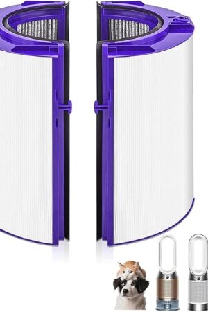 360 Combi Carbon Air Purifier Filter for Dyson TP10 TP07 HP07 HP09 HP10 TP09 TP06 HP06 TP7A PH01 PH02 PH03, Air Purifier Filter Replacements for Dyson, 1 Pack