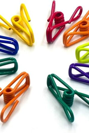 Chip Clips, Utility PVC-Coated Steel Clip for Food Package, Chips Bag, Clothes, Parper, Pack of 16, 2 Inch