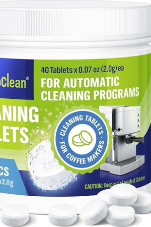 Cleaning Tablets for Espresso & Coffee Machine 40 Tabs - compatible with Breville Espresso Machines