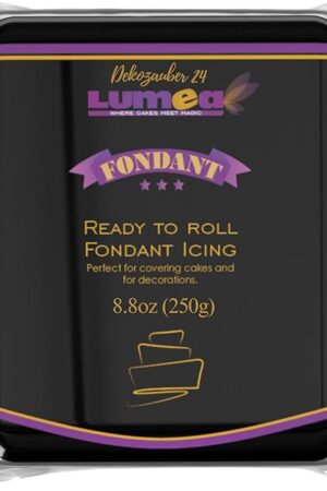 Dekozauber24 Premium Fondant black, 8.8oz, for cakes and figurines, gluten free, vanilla taste