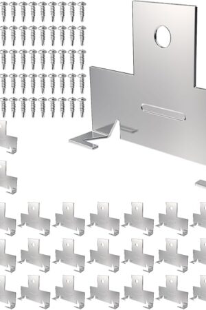 34 PCS Recessed Light Clip Kit for Retrofitting Recessed Light Canisters, Self Tapping Screw, Use with Torsion Springs