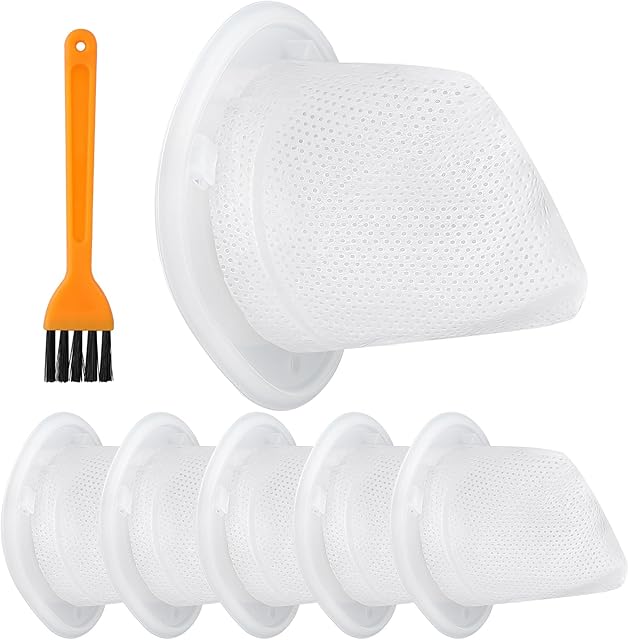 6 Pack Handheld Vacuum Filters Replacement for Black and Decker Dustbuster QuickClean Cordless HNVC215B10, Compatible with Hand Vacuums Models HNVCF10 HNVC220BCZ01 HNVC215BW52 Filter