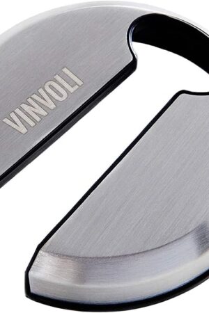 VINVOLI Wine Foil Cutter - Luxury Stainless Steel Wine Foil Cutter Tool - Foil Cutter for Wine Bottles - Wine Cutter Foil Opener Neck Label Remover - Wine Top Seal Cutter - Wine Bottle Foil Cutter