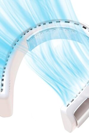 Arctic Air Freedom Ultra Neck Fan, Wearable 3-Speed Neck Cooler, Small Fan for Outdoor & Indoor Use, USB-Rechargeable Fan with 6-Hour Battery Life, Lightweight & Compact