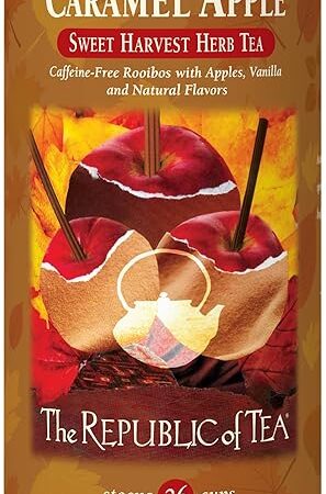 The Republic of Tea Caramel Apple Red Tea, 36-Count, Packaging may vary