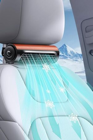 Car Seat Fan-USB Cooling Fan for Driver and Passenger with 3 Speed Settings, Portable Backseat F an for Kids, Quiet Headrest Neck Fan for Cars, Trucks, SUVs, Vans, RVs​