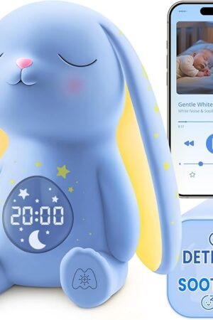2025 Mom's Choice Awards | White Noise Sound Machine Baby with Night Light, Cry Detection,100 Soothing Sounds, App Control, 150% Battery Life, 50% Faster Sleep, Newborn Essentials