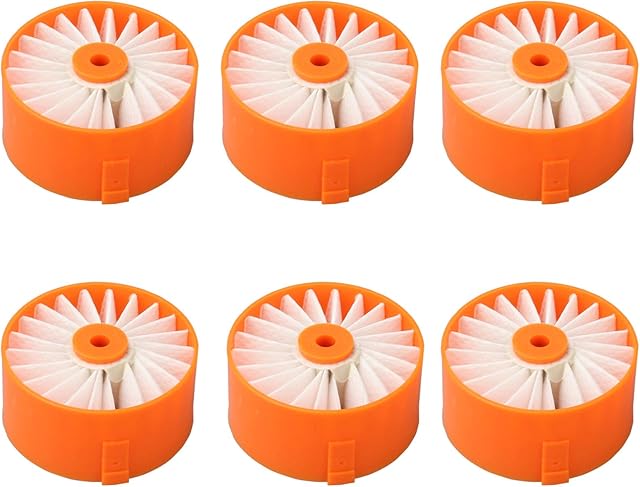 BSV2020 Filter Compatible with Black Decker BSV2020G and BSV2020P BSVF1 Powerseries Extreme Stick Vacuum, Fit for Craftsman 20v cordless stick vacuum Filters CMCVS001D1, 6 Pack