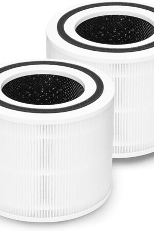 Core 300 Replacement Filter, 2 Pack, H13 Grade True HEPA, Compatible with Levoit Core 300/300-P/300-S Air Purifier