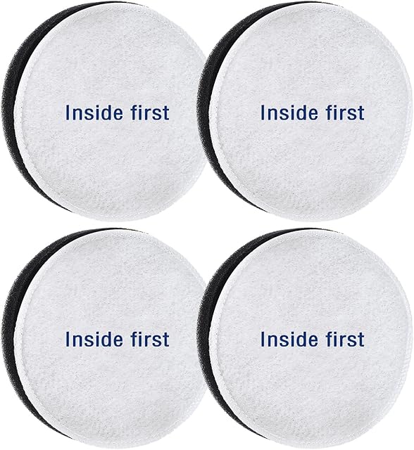 Artriase E0202 Vacuum Filters for Eureka NEU180 NEU180C NEU181 NEU182A NEU182B NEU12CT NEU186 NEU188 NEU188A NEU190 NEU192A NEU202 NEU280 Powerspeed Bagless Cleaner, 4 Pack Foam Filter Replacement