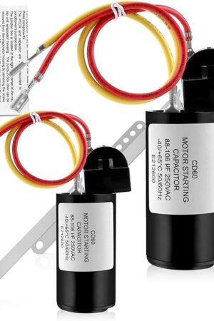 AMI PARTS 8333A9021 Fits for Coleman Hard Start Capacitor kit (2pcs)8333a9021 8335-9021, and 9333-9021 Replacement AC Hard Start Kit, Air Conditioner RVP Products Start Device Package for Coleman AC