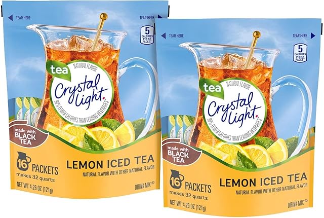 Crystal Light Iced Tea Drink Mix - Lemon - 4.26 oz - 16 ct - 2 pk