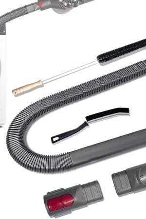 Dryer Vent Cleaner Kit Compatible With Dyson V15 V12 V11 V10 V8 V7 Gen5 V6 DC58 DC59 Vacuum Cleaner with Dryer Lint Brush and Hard Bristle Crevice Cleaning Brush