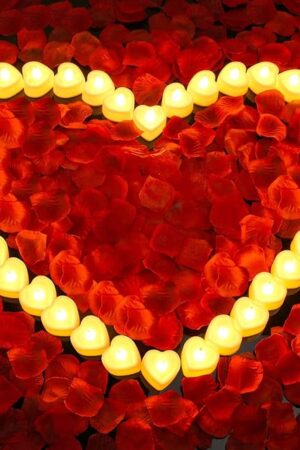 Caffox 3000Pcs Rose Petals 36Pcs LED Tea Lights Candles