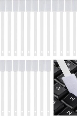 50Pcs Disposable Crevice Cleaning Tool Crevice Brush Crevice Hole Brush Suitable for Small Spaces,Keyboards,Grooves (White)