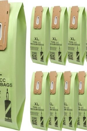 10 Pack Replacement Type CC Vacuum Bags for Oreck XL XL2 XL7 XL21 Upright Vacuum Cleaner,Part # CCPK8, CCPK8OH, CCPK8DW, AK1CC6A