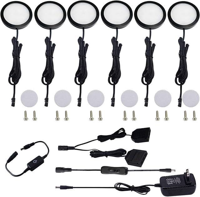 AIBOO Puck Lighting Kit with Touch Dimmer Switch